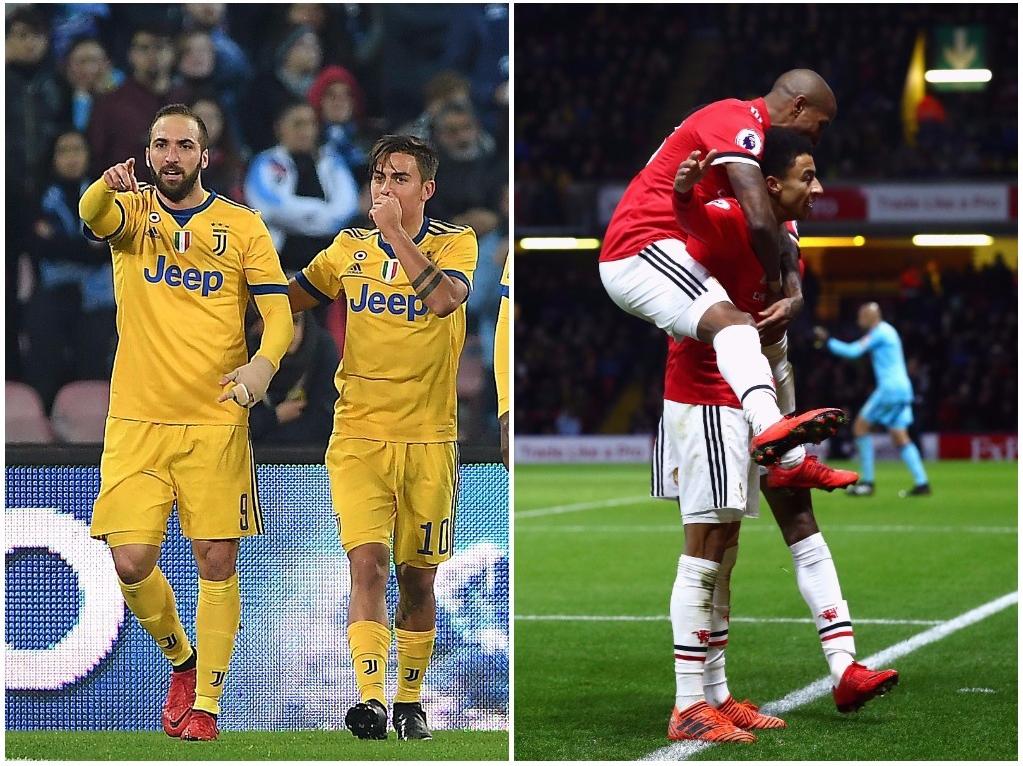 Juventus Turin (l.) und Manchester United stehen in der Königsklasse vor Pflichtaufgaben