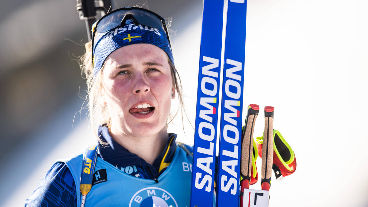 Biathlon-Star Elvira Öberg blickte auf die Saison 2021/22 zurück