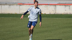 Thomas Müller trainiert derzeit an der Säbener Straße