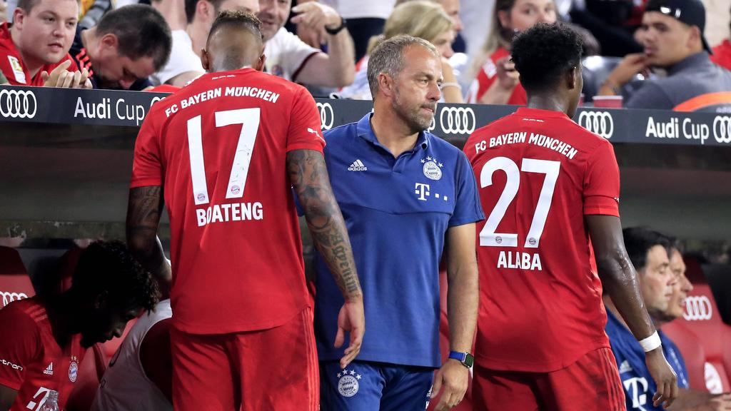 Hansi Flick will offenbar weiter mit Jérôme Boateng und David Alaba beim FC Bayern zusammenarbeiten