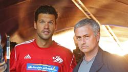 Kennen sich aus gemeinsamer Zeit beim FC Chelsea: Michael Ballack und José Mourinho
