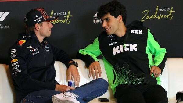 Max Verstappen und Gabriel Bortoleto verstehen sich prächtig