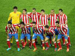 Equipo del Atlético de Madrid en la final de Europa League ganada en 2012 contra el Athletic. (Foto: Getty)