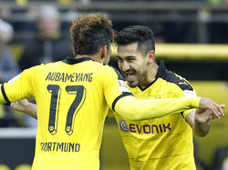 Pierre-Emerick Aubameyang (l.) und Ilkay Gündogan sind heiß begehrt