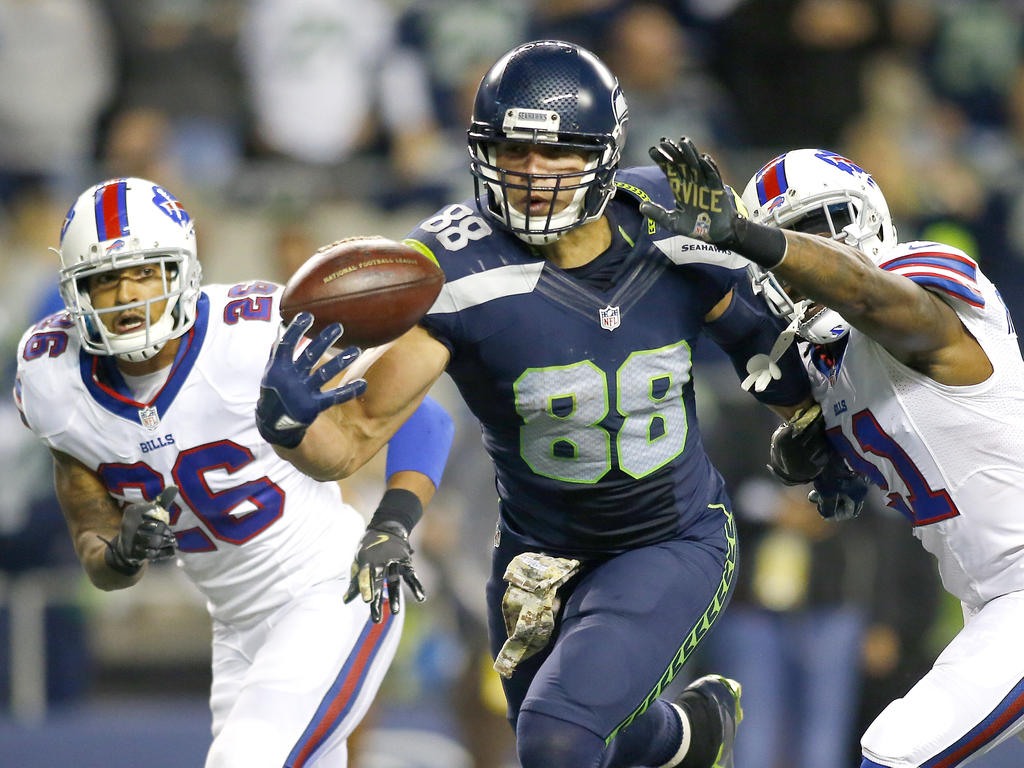 Jimmy Graham sorgte mit seinem One-Hand-Catch für das sportliche Highlight Jimmy Graham sorgte mit seinem One-Hand-Catch für das sportliche Highlight