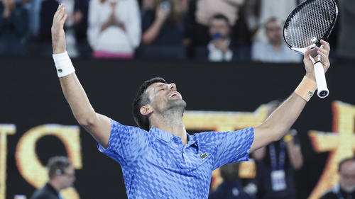 Novak Djokovic ließ seinen Gefühlen freien Lauf