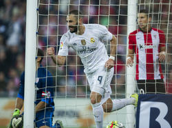 Benzema abrió el marcador tras un error de Mikel San José. (Foto: Getty)