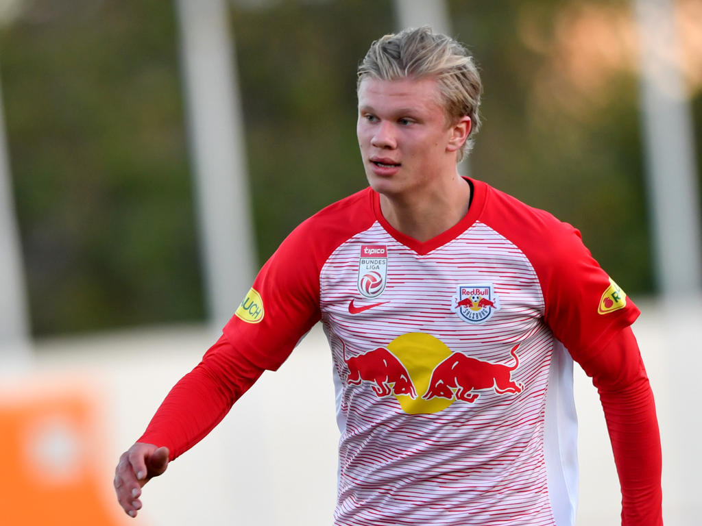 Salzburg-Talent Erling Håland hatte am Donnerstag bei Norwegens U20-Team gut lachen