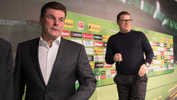 Max Eberl (r.) bereut die Trennung von Dieter Hecking nicht