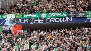 Die Celtic-Fans verhöhnten die Queen im Stadion