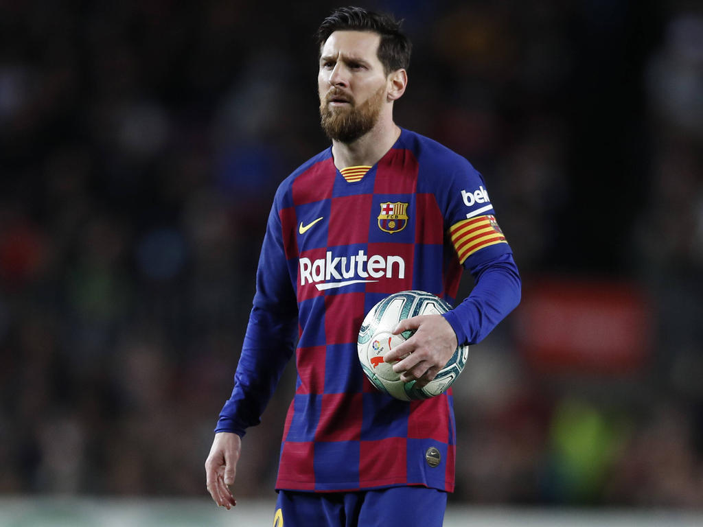 Messi en un encuentro disputado en el Camp Nou.