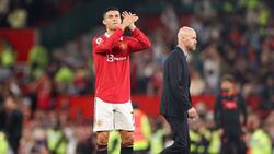 Cristiano Ronaldo (l.) und Erik ten Hag wurden keine Freunde