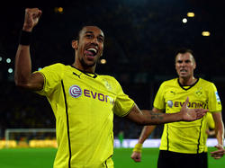 Pierre-Emerick Aubameyang (l.) durfte auch beim Testspiel des BVB als Torschütze jubeln