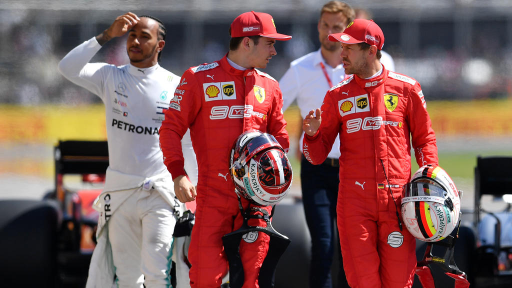 Die Stimmung zwischen Sebastian Vettel und Charles Leclerc war schon besser Die Stimmung zwischen Sebastian Vettel und Charles Leclerc war schon besser