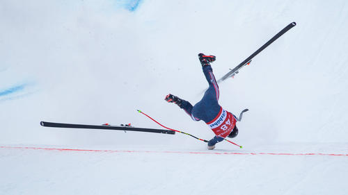 Stürzte in Kitzbühel schwer: Skirennfahrer Henrik Röa
