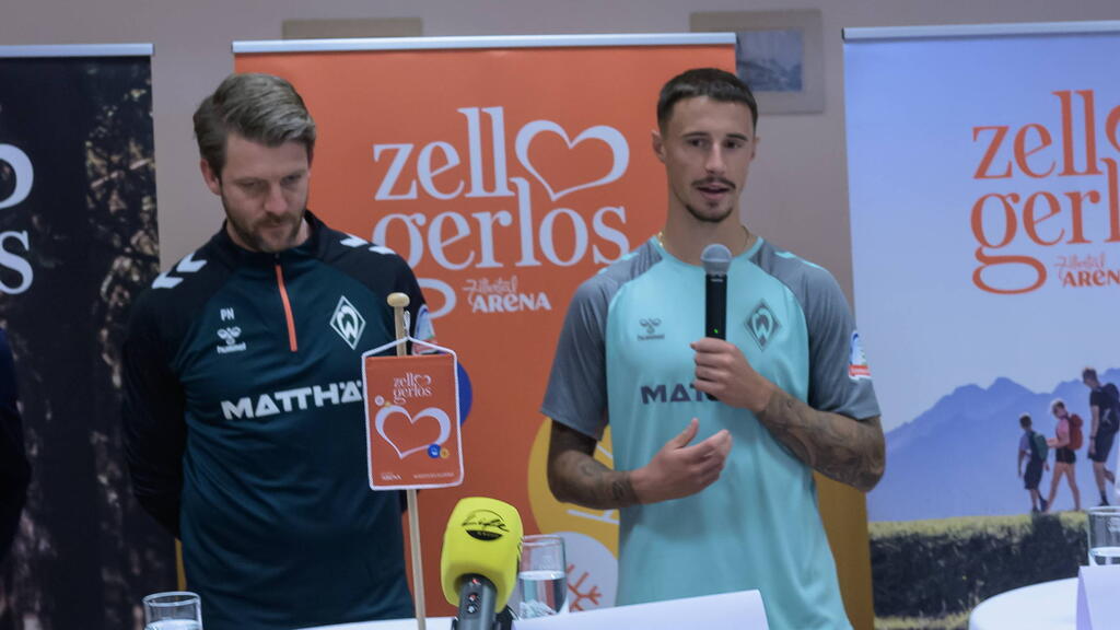Werders Lizenzfußball-Leiter Niemeyer und SVW-Profi Friedl: Beide formulieren Ambitionen Werders Lizenzfußball-Leiter Niemeyer und SVW-Profi Friedl: Beide formulieren Ambitionen