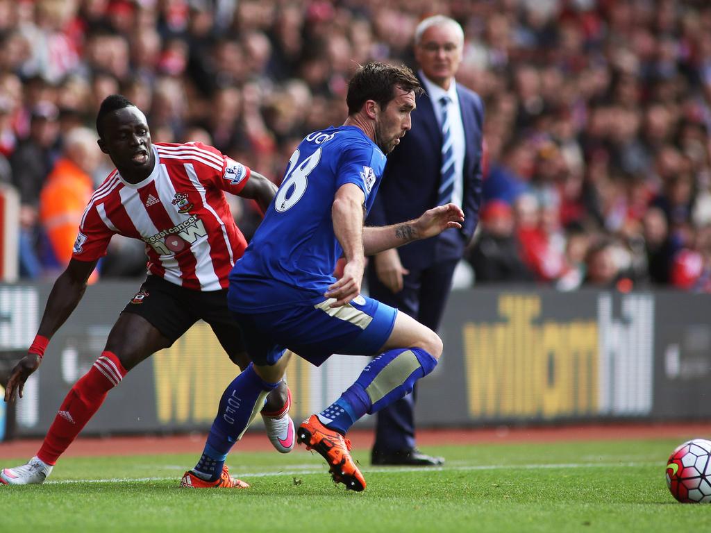 Sadio Mané hatte gegen Christian Fuchs des öfteren das Nachsehen Sadio Mané hatte gegen Christian Fuchs des öfteren das Nachsehen