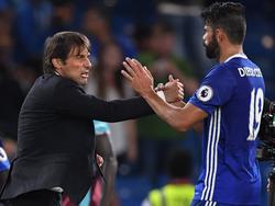 Conte (l.) hätte seinen Stürmer gern immer zur Verfügung