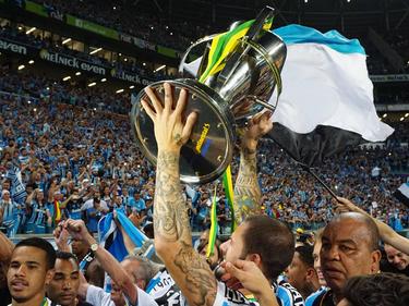 Die Spieler von Grêmio Porto Alegre feierten ausgiebig ihren Triumph