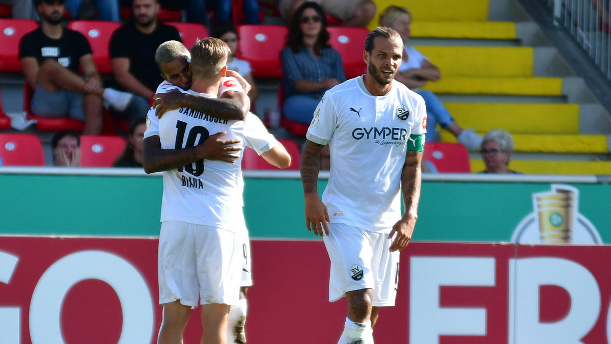 SV Sandhausen im DFB-Pokal mit Mühe weiter SV Sandhausen im DFB-Pokal mit Mühe weiter