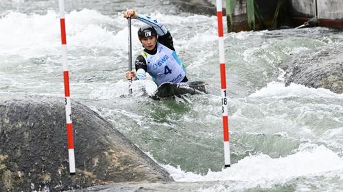 Elena Lilik ist erstmals Europameisterin im Canadier-Einer der Slalom-Kanuten