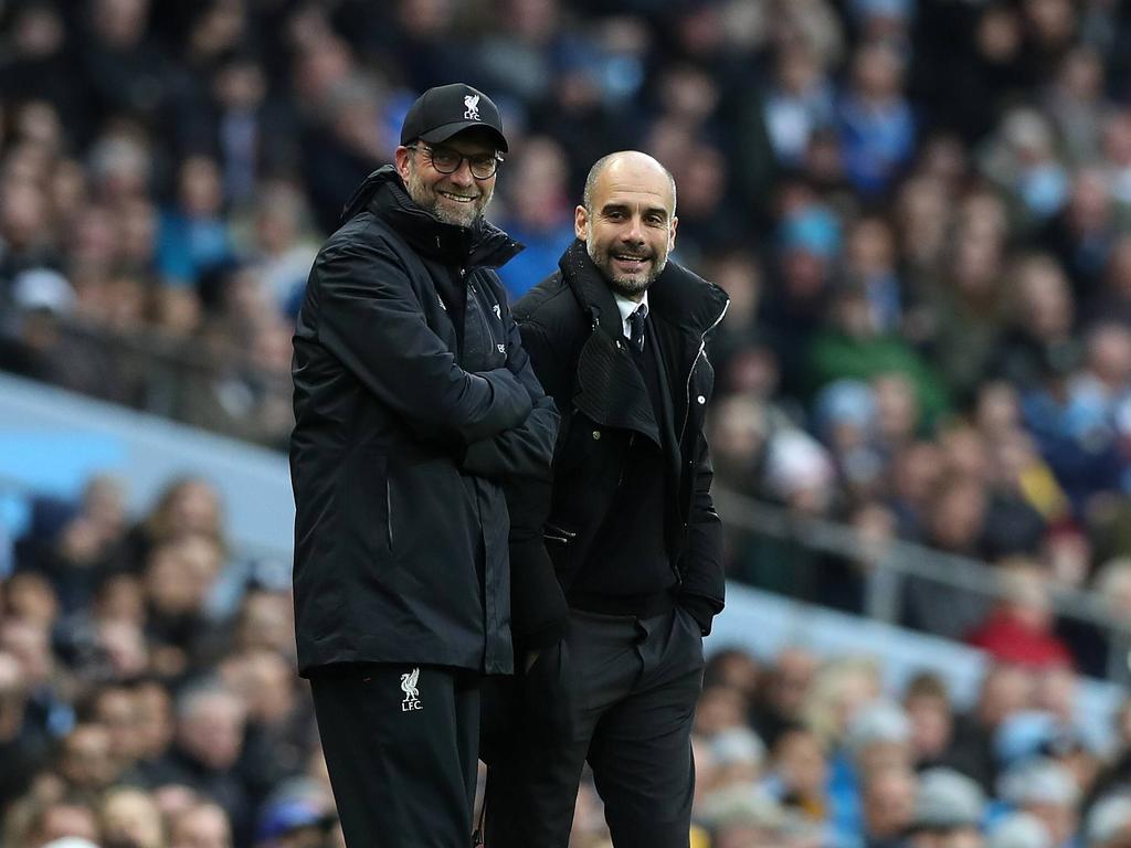 Guardiola y Klopp se conocen de la Bundesliga. (Foto: Getty)