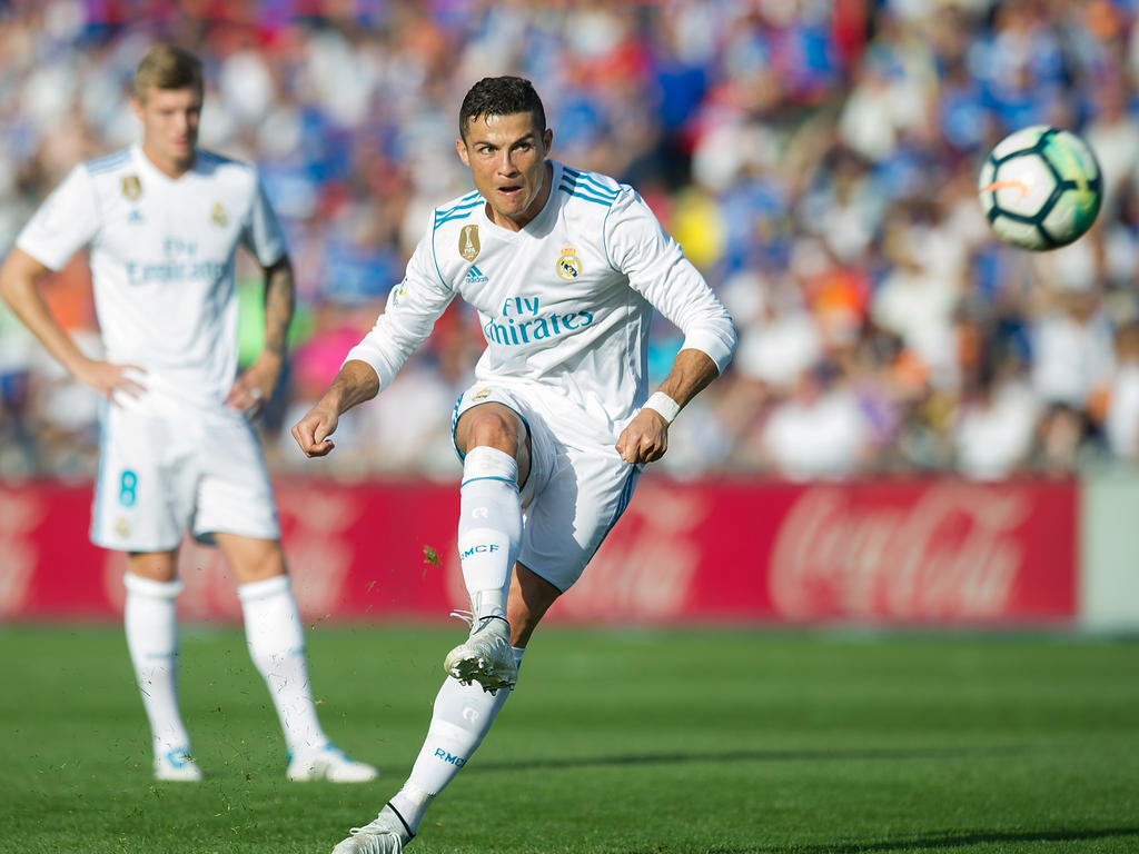Ronaldo aprovechó una de sus pocas ocasiones para deshacer el empate. (Foto: Getty)