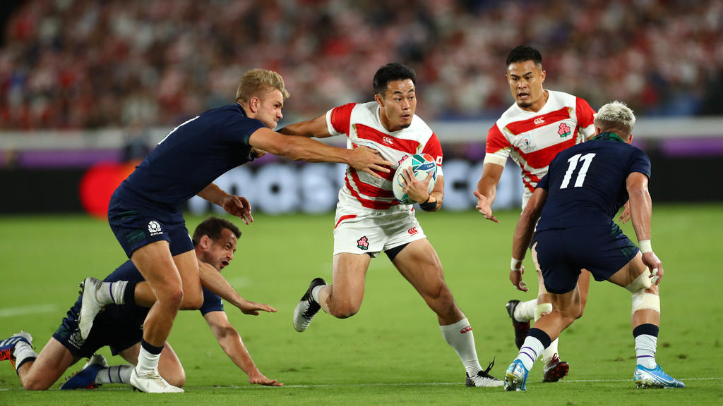 Das japanische Rugby-Team überrascht bei der WM Das japanische Rugby-Team überrascht bei der WM