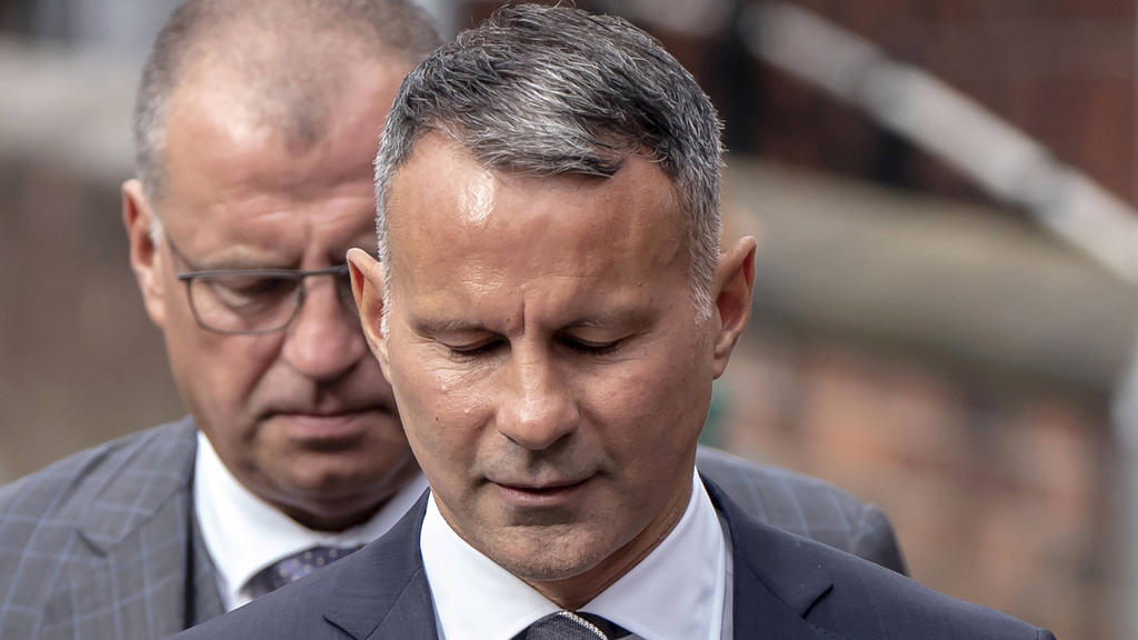 Ryan Giggs, pictured last year, faced a retrial for domestic violence but the charges have been withdrawn