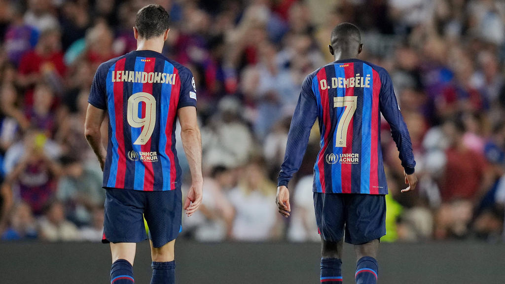 Ex-BVB-Stars bei Barca: Robert Lewandowski und Ousmane Dembélé Ex-BVB-Stars bei Barca: Robert Lewandowski und Ousmane Dembélé