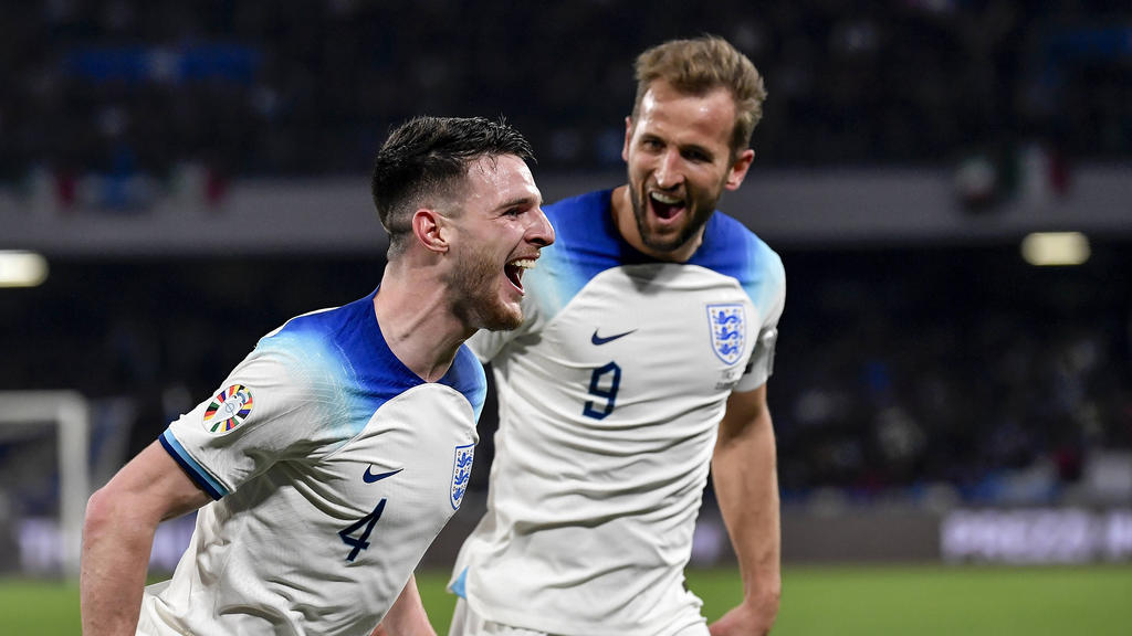 Die englischen Nationalspieler Declan Rice und Harry Kane stehen im Fokus des FC Bayern Die englischen Nationalspieler Declan Rice und Harry Kane stehen im Fokus des FC Bayern