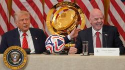 US-Präsident Donald Trump und FIFA-Präsident Gianni Infantino bei einem Termin im Weißen Haus