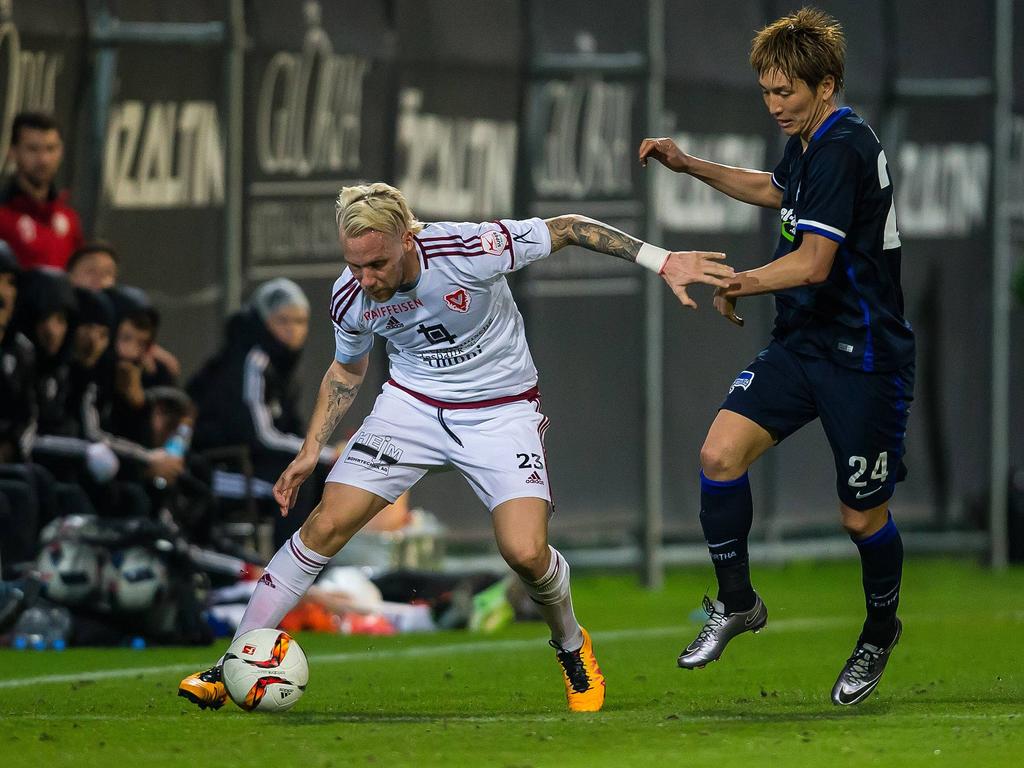 Markus Neumayr (l.) wechselt vom FC Vaduz zum FC Luzern