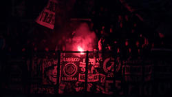 Die Frankfurter Fans zündelten beim Gastspiel in Mailand