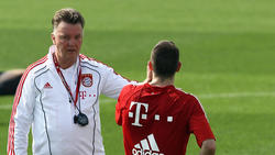Louis van Gaal und Franck Ribéry - das passte nicht wirklich zusammen
