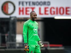 Kenneth Vermeer keert terug onder de lat tijdens het competitieduel Jong Feyenoord - Jong SC Cambuur (30-01-2017).