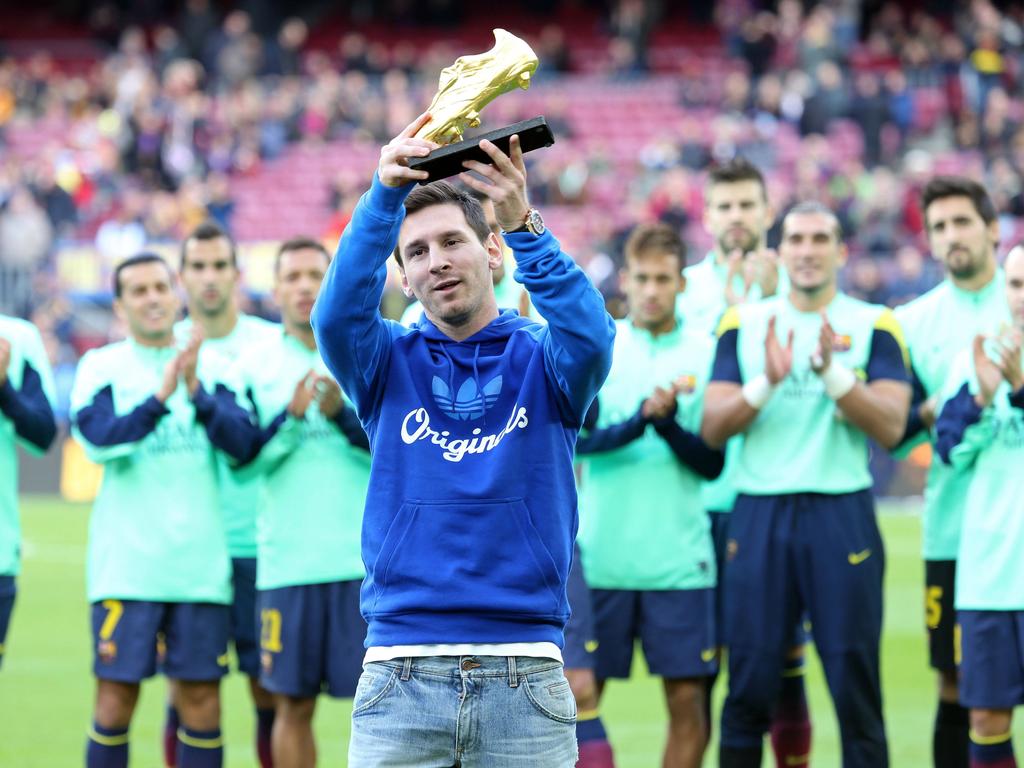 Gewohntes Bild: Messi mit dem Golden Shoe (hier im Jahr 2013)