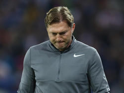 Leipzigs Cheftrainer Ralph Hasenhüttl erwartet beim FC Augsburg ein kampfbetontes Spiel
