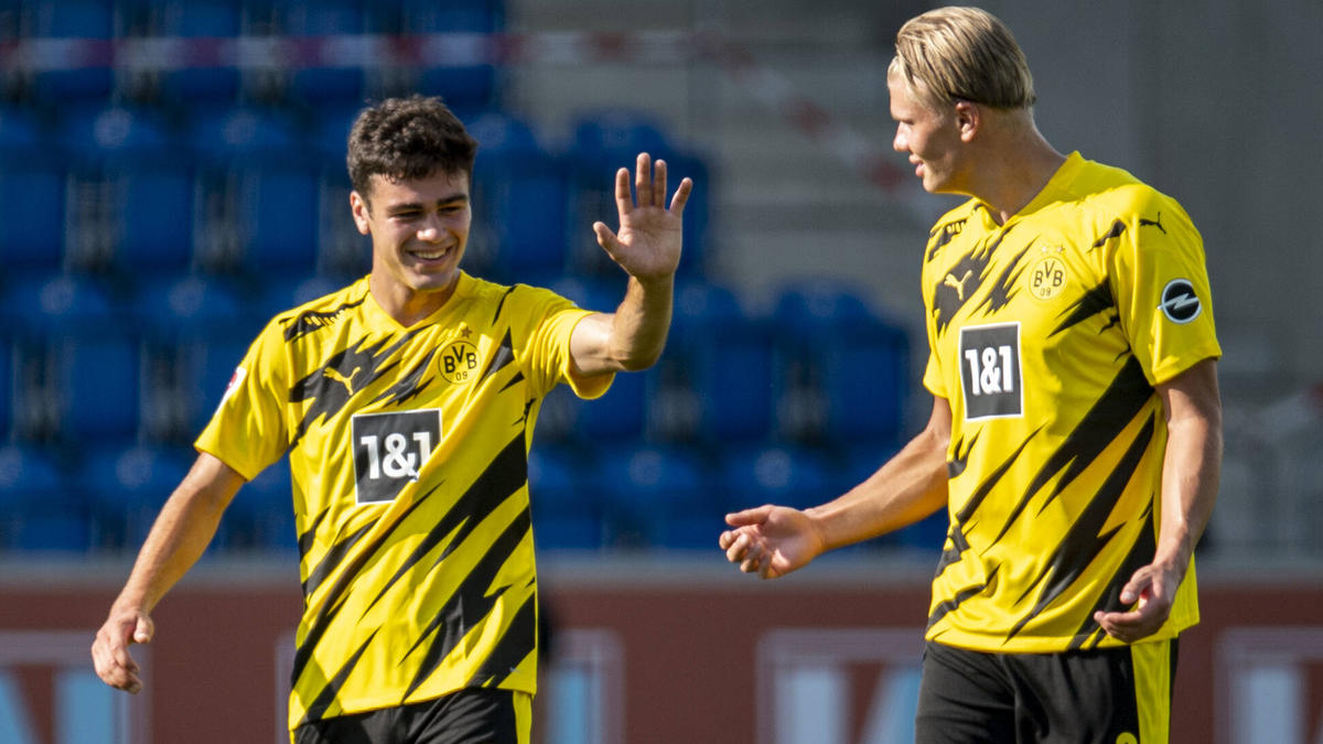 Der BVB um Giovanni Reyna (links) und Erling Haaland überzeugte im ersten Test Der BVB um Giovanni Reyna (links) und Erling Haaland überzeugte im ersten Test