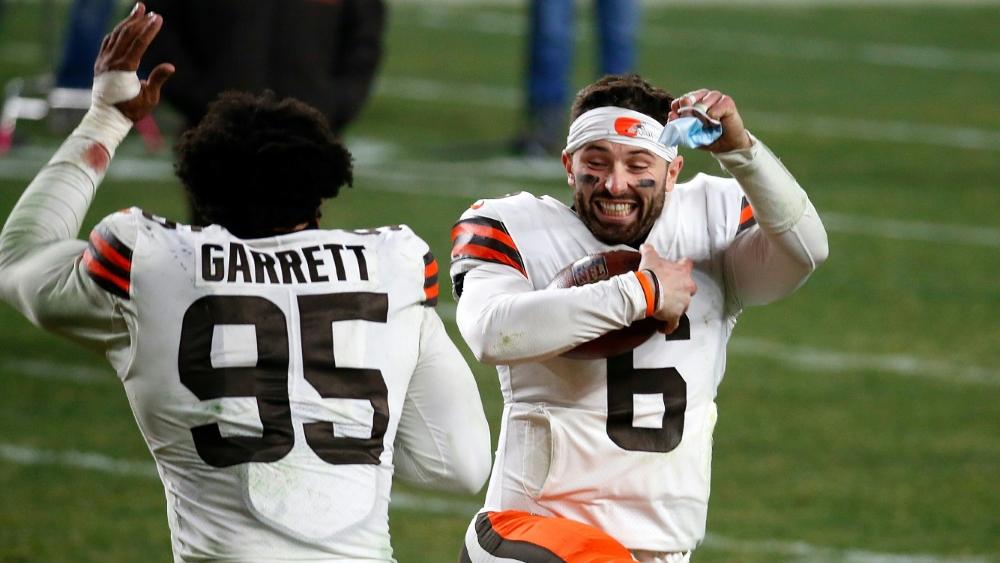 NFL-Team Cleveland Browns feiert ersten Playoff-Sieg seit 26 Jahren NFL-Team Cleveland Browns feiert ersten Playoff-Sieg seit 26 Jahren