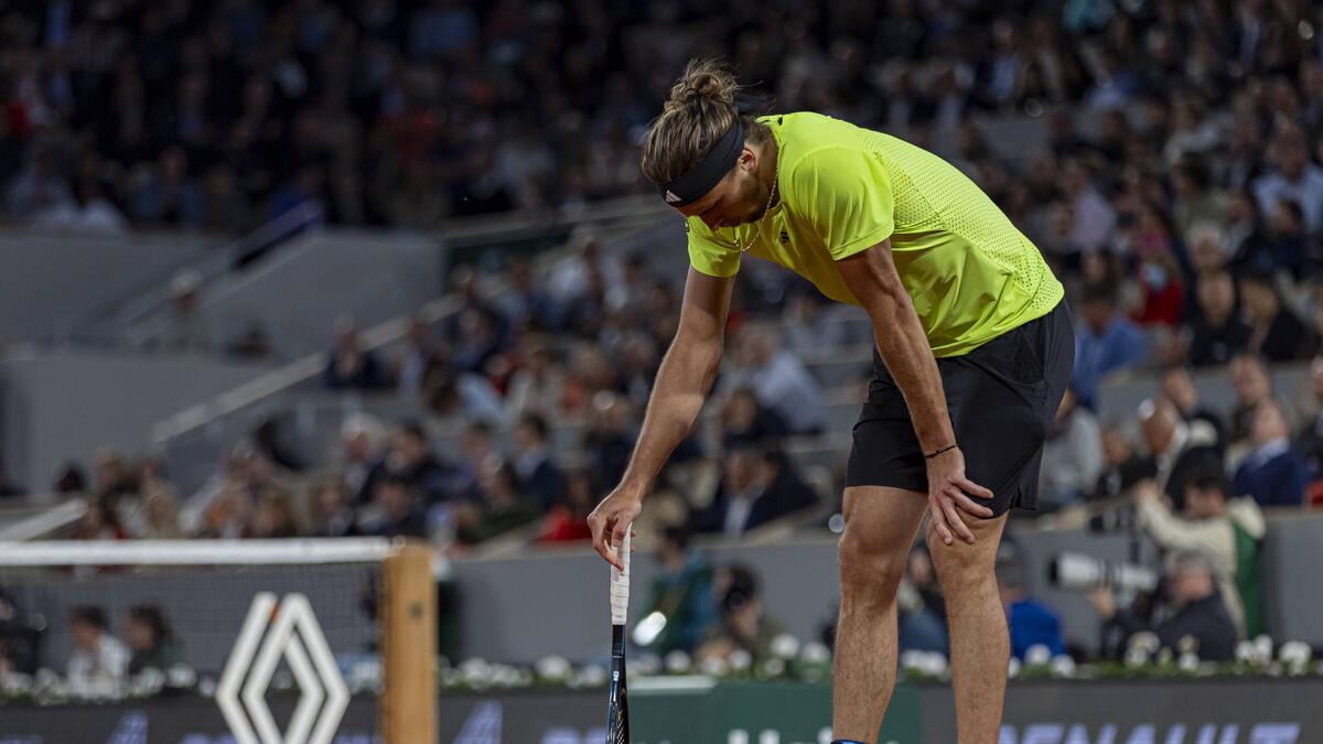 Alexander Zverev musste bei den French Open gegen Novak Djokovic die Segel streichen
