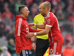 Franck Ribéry (l.) und Arjen Robben (r.) sind auf der Zielgeraden ihrer Karriere bei den Bayern