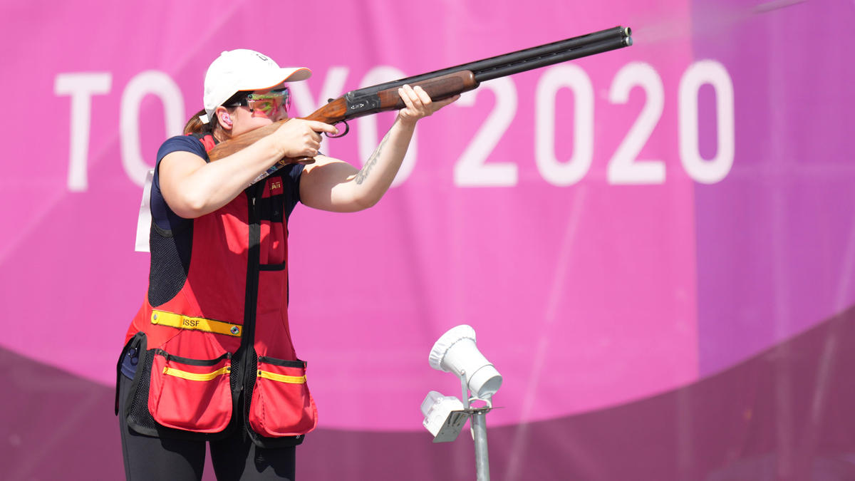 Belegte im Skeet-Finale den fünften Platz: Nadine Messerschmidt