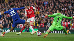 Arsenals Martin Odegaard (M) traf beim 3:1-Sieg gegen Chelsea doppelt.