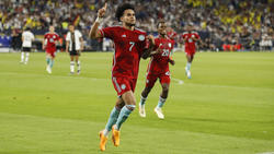 Kolumbiens Luis Díaz feiert den Treffer seiner Mannschaft gegen Brasilien