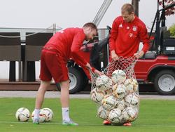 Holger Badstuber (r.) konnte erstmals wieder mit der Mannschaft trainieren