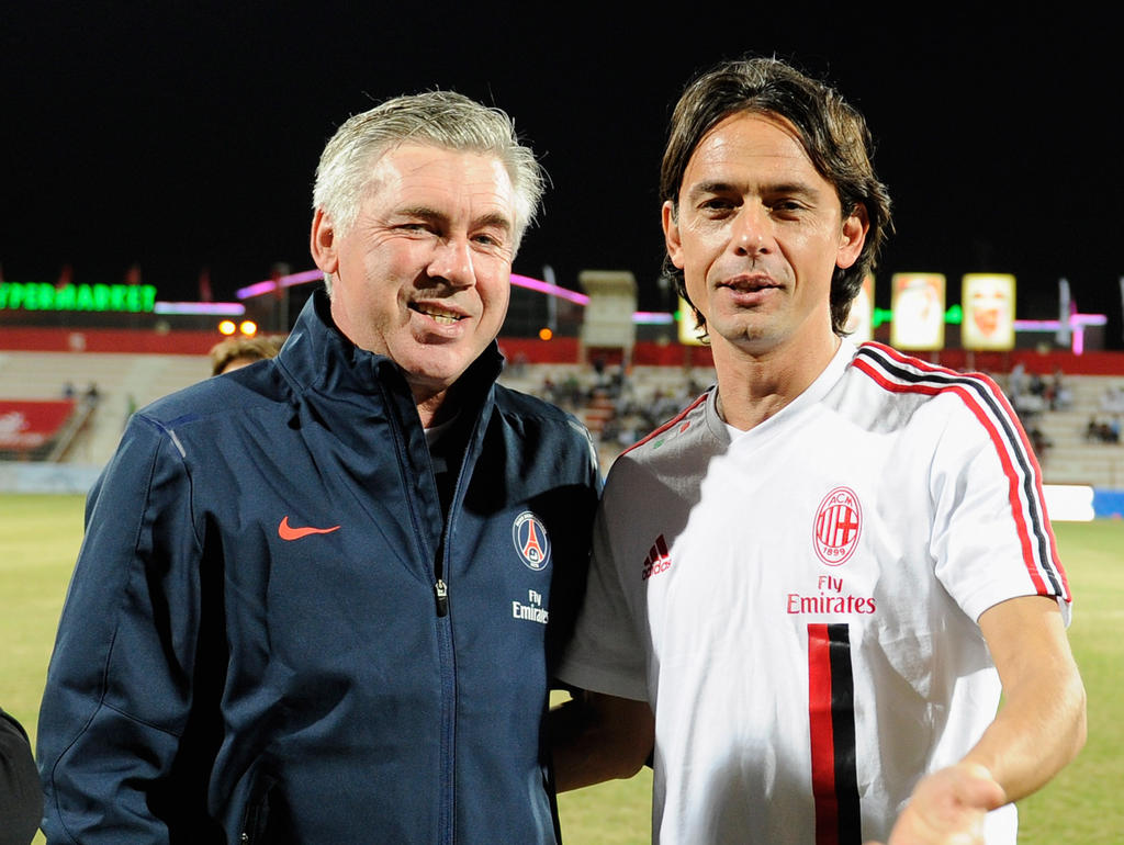 Alte Bekannte: Carlo Ancelotti und Filippo Inzaghi