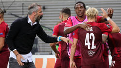 Salzburgs Trainer Marco Rose sieht im Spiel gegen Leipzig nichts Besonderes