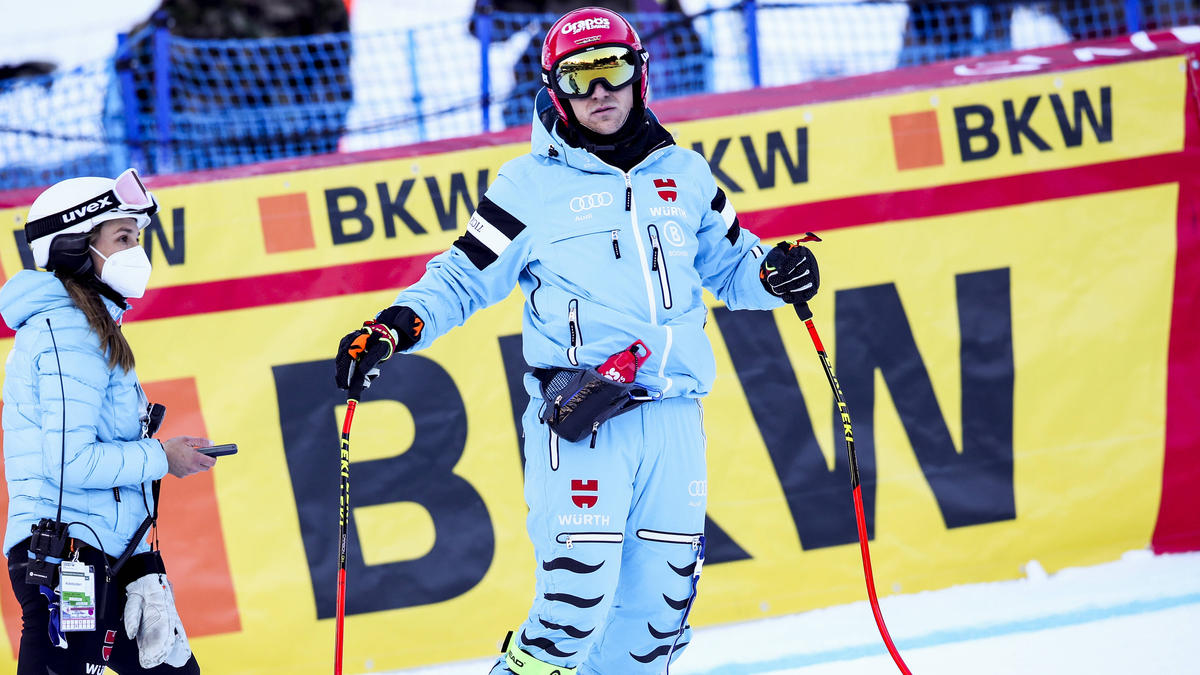 Josef Ferstl stürzte im Training auf der Streif