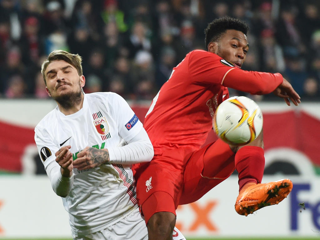 Daniel Sturridge kommt mit Liverpool nicht über ein 0:0 gegen Augsburg hinaus